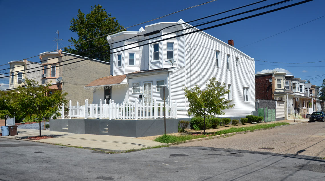 Northwest corner of North 28th Street and Polk Avenue, August 22, 2011