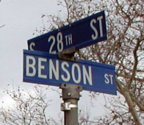 South 28th Street and Benson Street, December 11, 2005