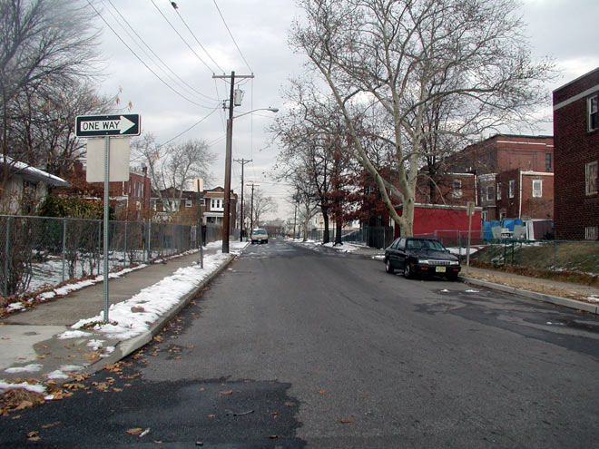 South 28th Street and Benson Street, looking north, December 11, 2005