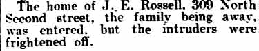 309 North 2nd Street, Philadelphia Inquirer, August 28, 1908