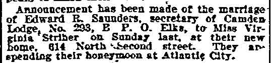 814 North 2nd Street, Philadelphia Inquirer, July 12, 1899