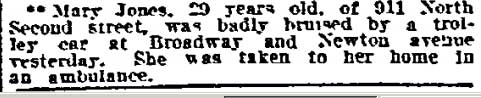 911 North 2nd Street, Philadelphia Inquirer, February 7, 1910