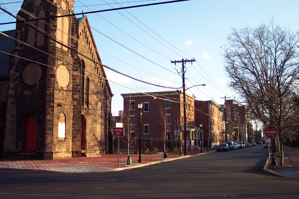 Looking Southeast from Northeast Corner of North 2nd Street and Pearl Street, February 2009
