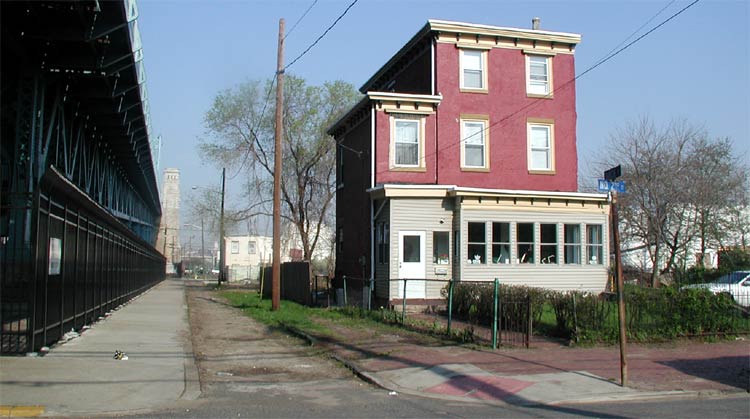 Looking West on Birch Street from North 2nd Street, April 18, 2004