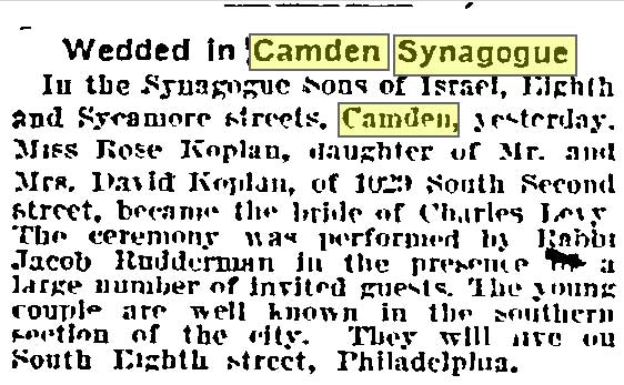 Philadelphia Inquirer, February 7, 1910 — South 2nd Street, Camden