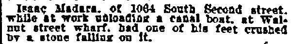 1064 South 2nd Street, Philadelphia Inquirer, September 1, 1899