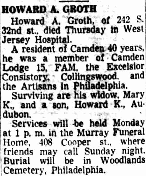 242 South 32nd Street, Camden Courier-Post, April 4, 1953