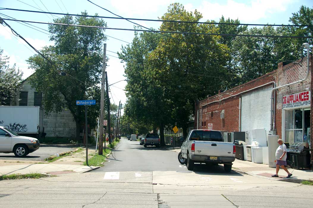 South 36th Street as seen from Federal Street, August 6, 2011, photo 1