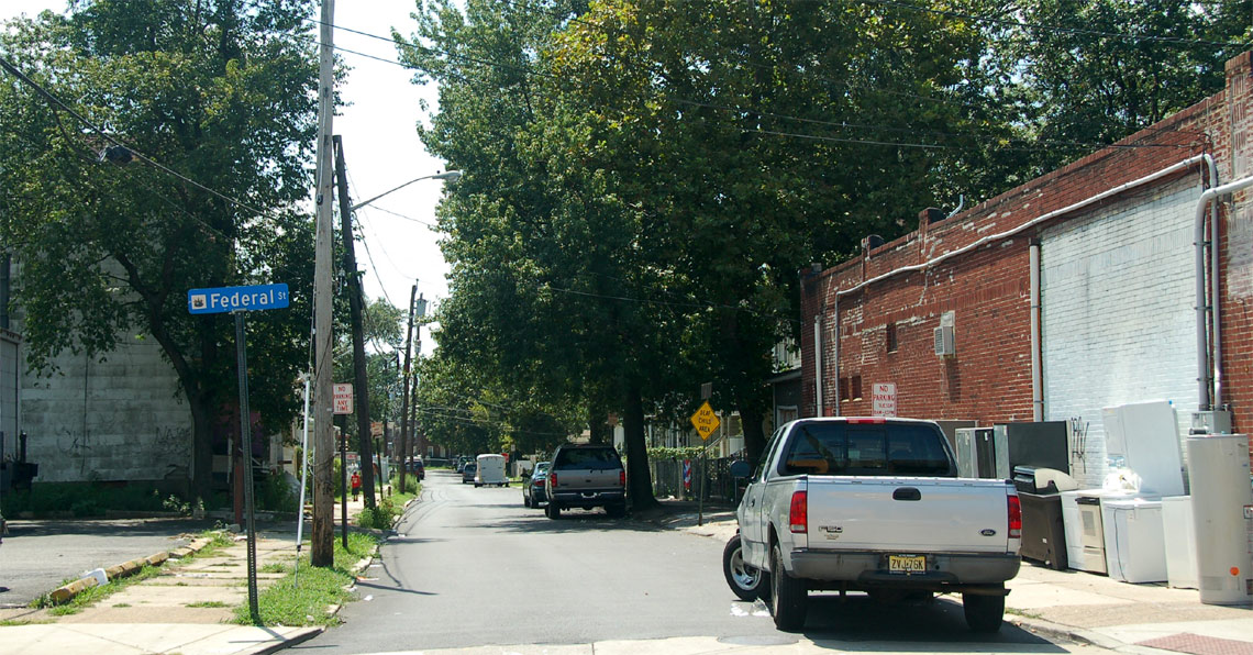 South 36th Street as seen from Federal Street, August 6, 2011, photo 2
