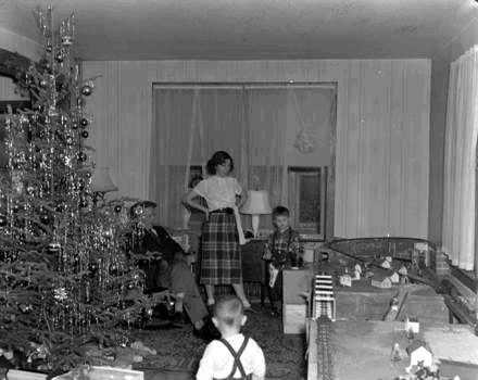 Paul F. Huber family at 200 North 36th Street, 1951