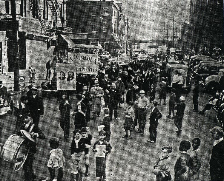 On North 3rd Street above Federal Street Looking South October 25, 1936