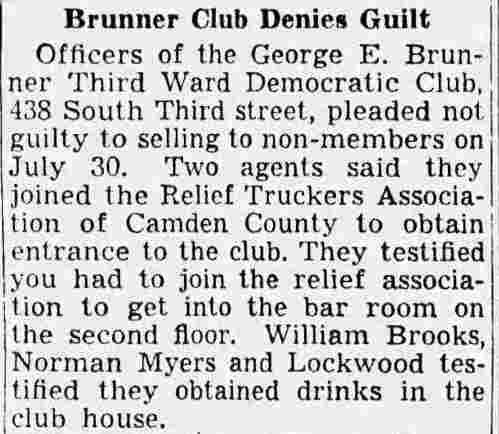 Brunner Club Denies Guilt