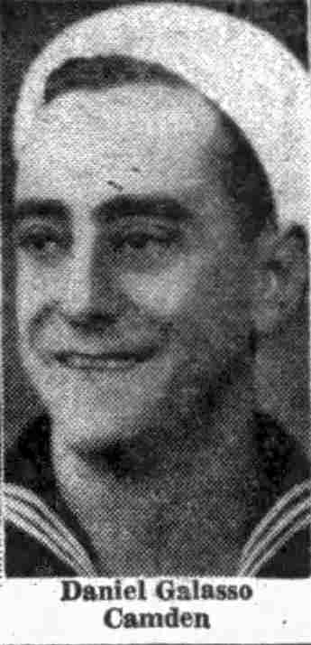 Daniel Galasso in the Navy, Camden Courier-Post, October 30, 1943