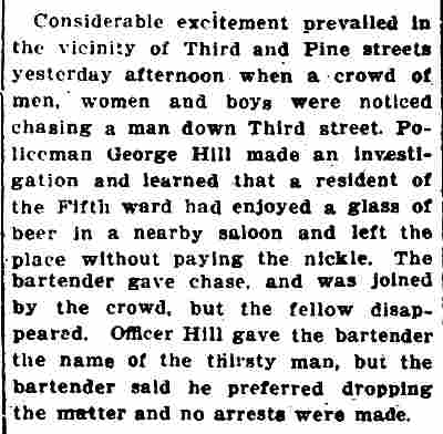 Excitement at Third and Pine streets, Camden Post-Telegram, June 6, 1908