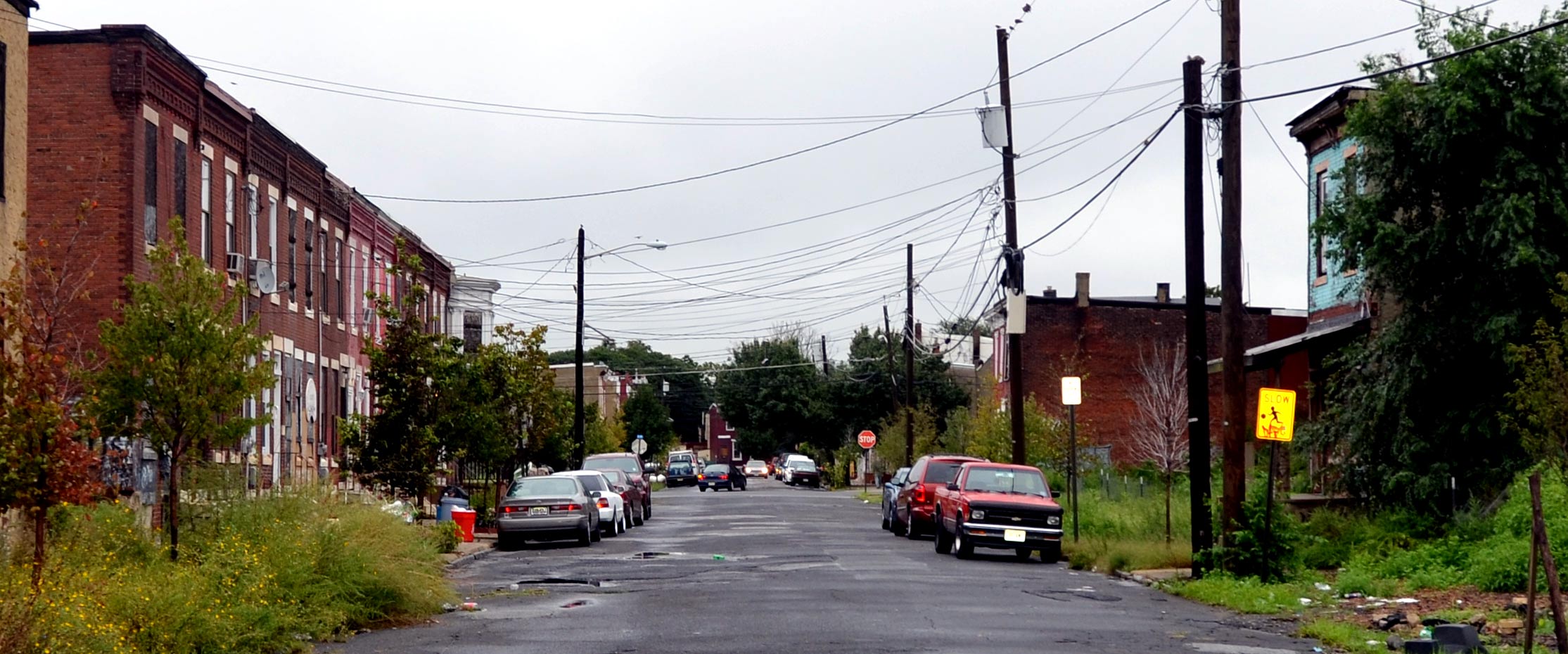 Looking east on Beckett Street from South 3rd Street, September 8, 2011