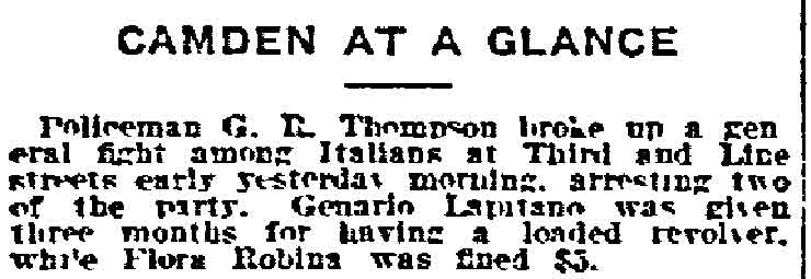 Camden at a Glance, Philadelphia Inquirer, January 24, 1915