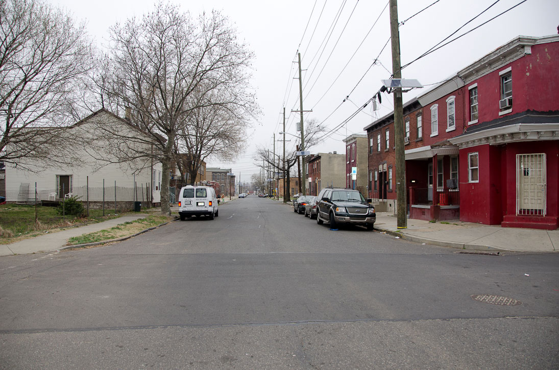 Looking north on South 3rd Street from Sycamore Street, March 16, 2012