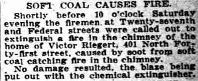 Soft Coal Causes Fire — Camden Post-Telegram, March 19, 1923