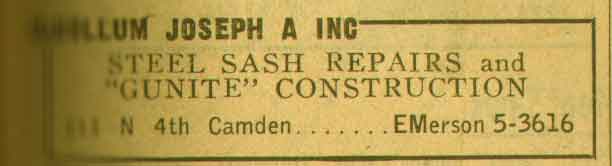William Joseph A Inc. advertisement