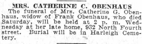 932 North Fourth Street clipping