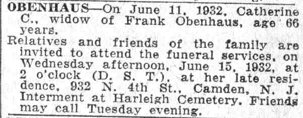 932 North Fourth Street clipping