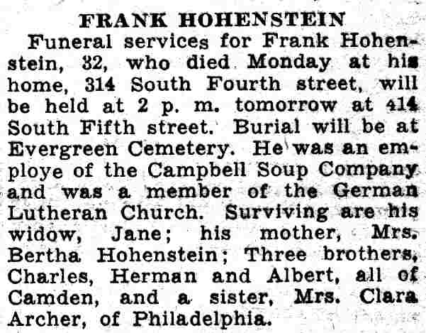 314 South Fourth Street clipping