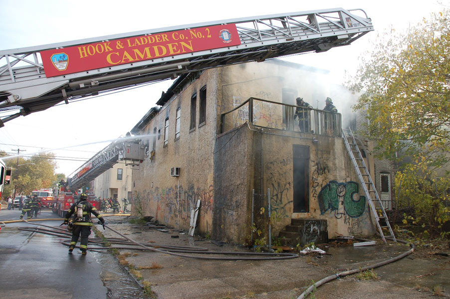 Fire at 601 South 4th Street, November 2, 2008