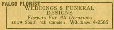 Falco Florist advertisement