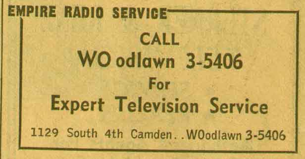 Empire Radio Service advertisement