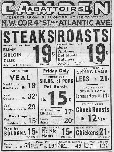 1425 South 4th Street, Camden Abattoirs, 1938, Louis Detofsky and family, Camden Courier-Post February 4, 1938