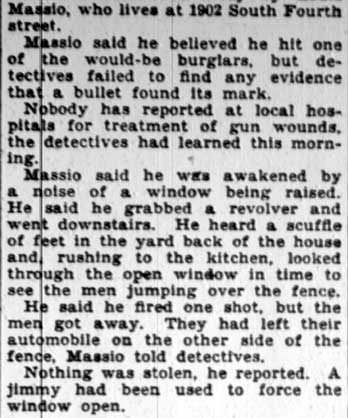 1902 South Fourth Street clipping