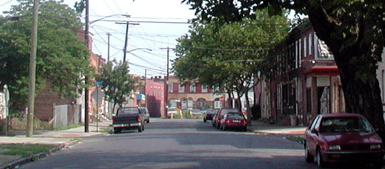 South Fourth Street looking north from 819