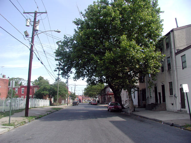 South Fourth Street looking north from 819