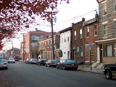 South Fourth Street looking south from 801
