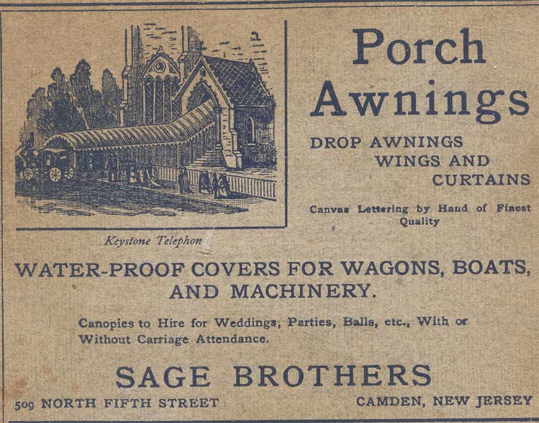 Sage Brothers Advertisement, '', 1906