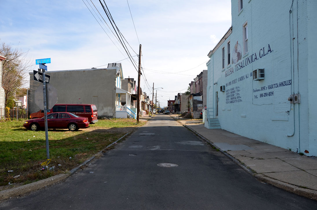 Looking east on Bailey Street from North 5th Street — November 4, 2011