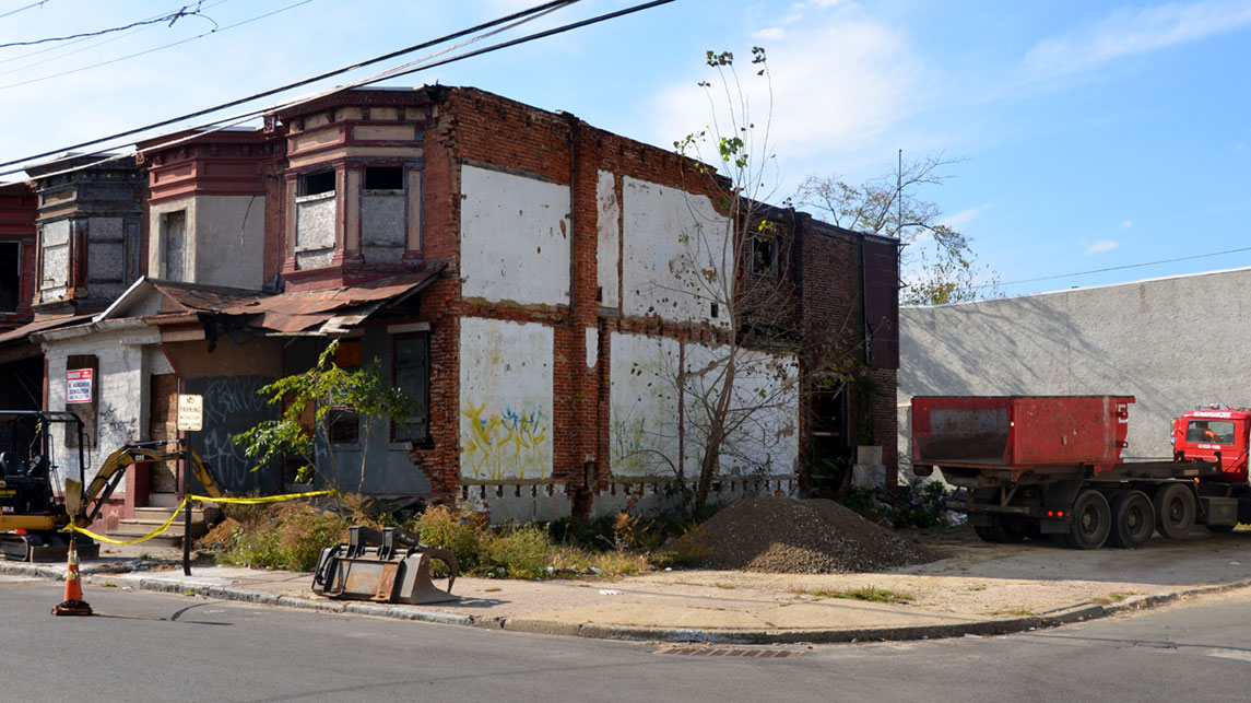 Southwest corner of North 5th Street and Bailey Street — November 4, 2011