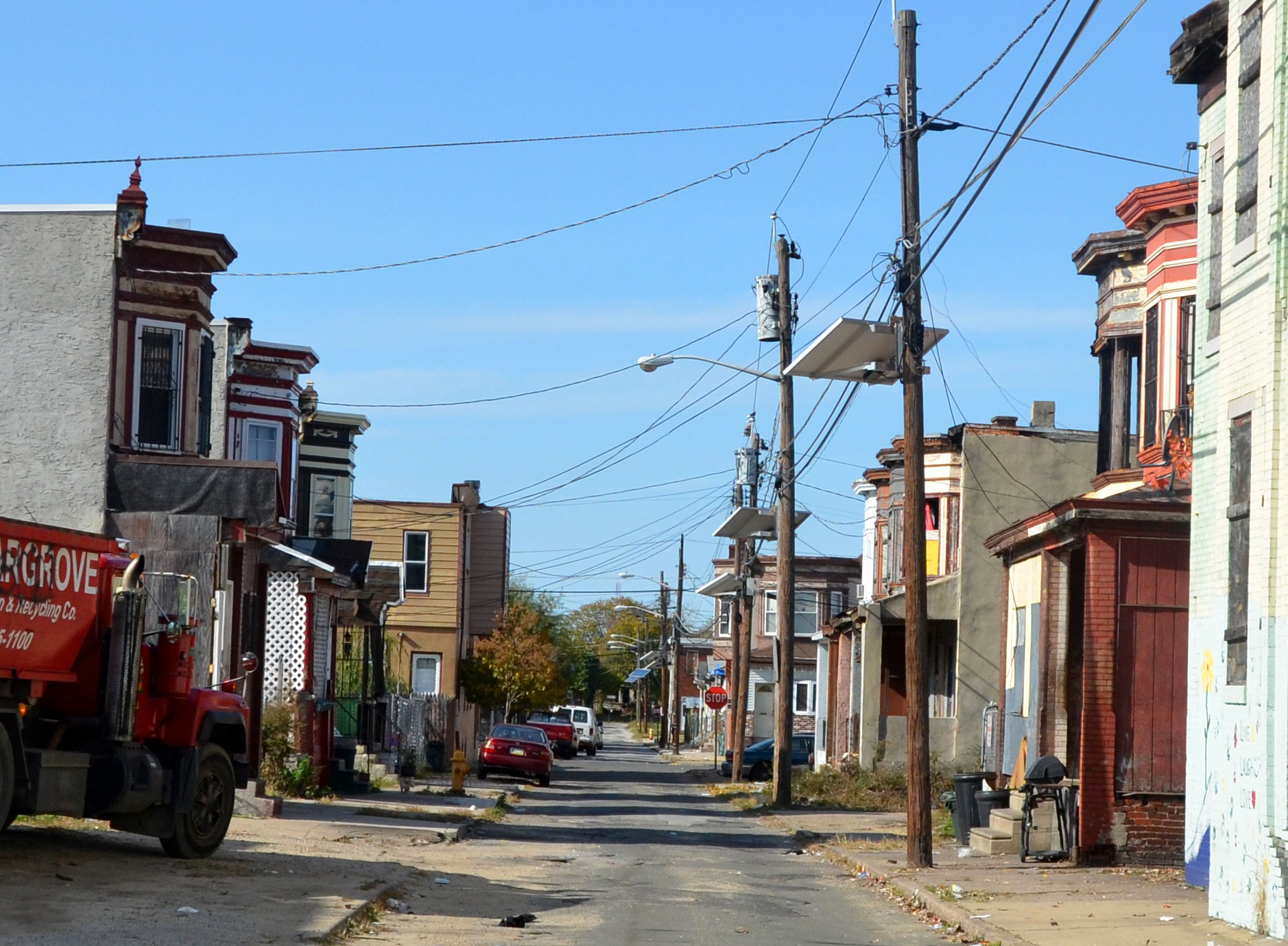 Looking west on Bailey Street from North 5th Street — November 4, 2011