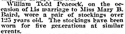 William Todd Peacock, Philadelphia Inquirer, February 18, 1894