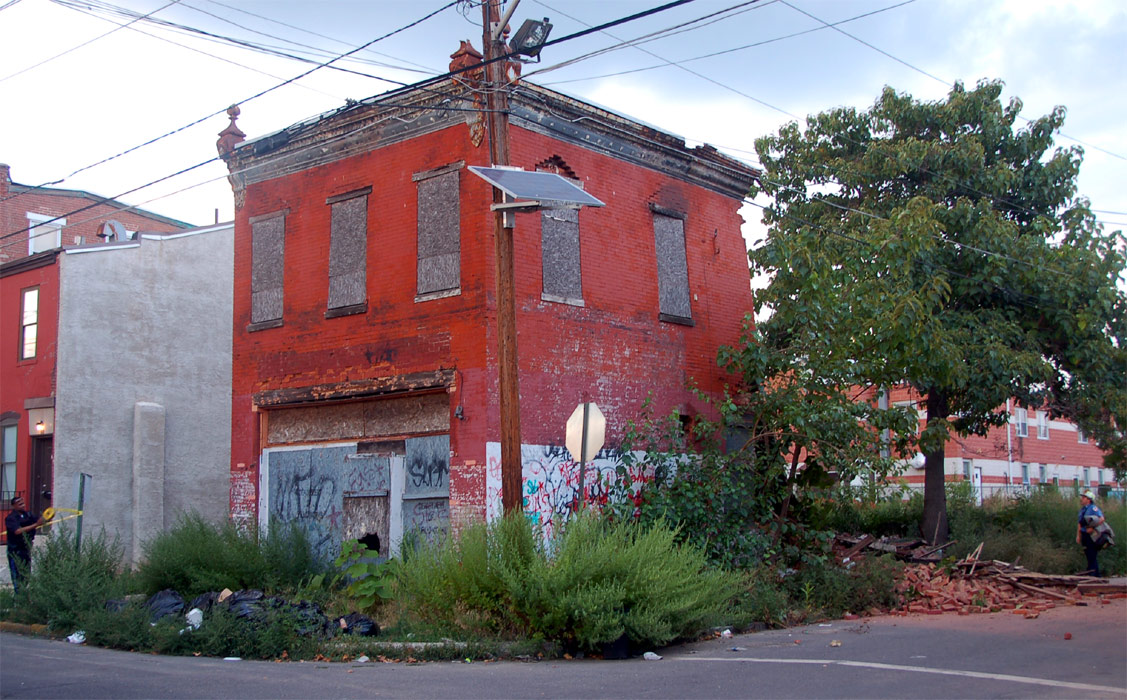 Northeast corner of South 5th and Division Streets; Battalion Chief Ed Glassman Sr.