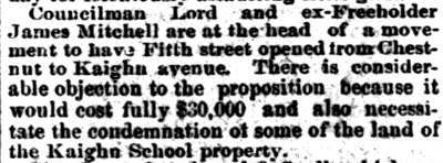 (Fifth Street extension proposal) - Philadelphia Inquirer, June 29, 1890