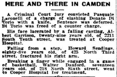 Philadelphia Inquirer, March 2, 1919 — Here and There in Camden