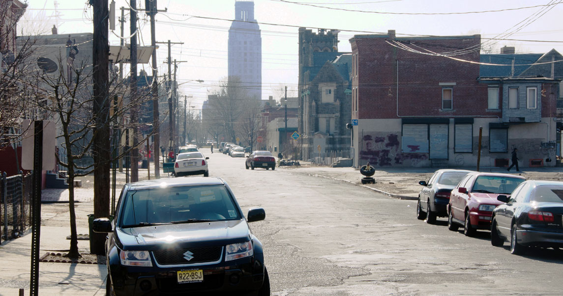 Looking south on 6th Street from Erie Street, February 7, 2012