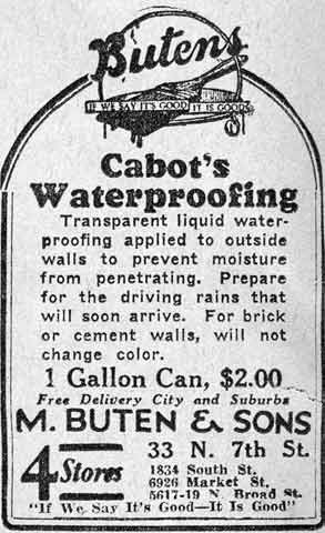 Cabot's Waterproofing - October 31, 1931