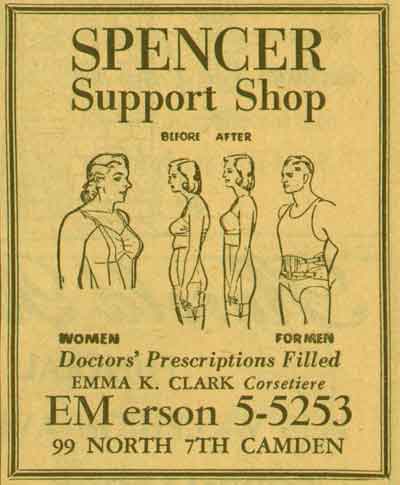 99 North 7th Street, 1955 NJ Bell Yellow Pages ad