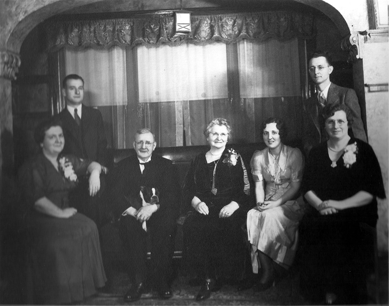Louis Charles DeLisle family portrait at 108 North 7th Street