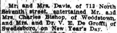 713 North 7th Street, Camden Post-Telegram, January 2, 1914
