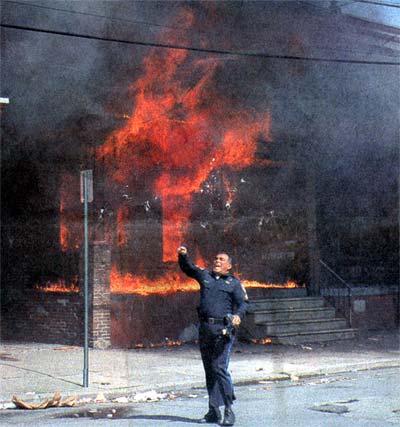 Fire at 905 and 907 North 7th Street, circa 1994