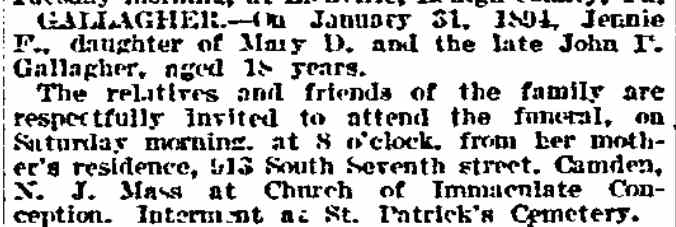 913 South 7th Street, Philadelphia Inquirer, February 6, 1994