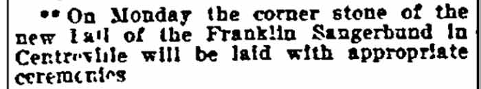 1914 South 7th Street, Franklin Hall, Philadelphia Inquirer, November 2, 2006
